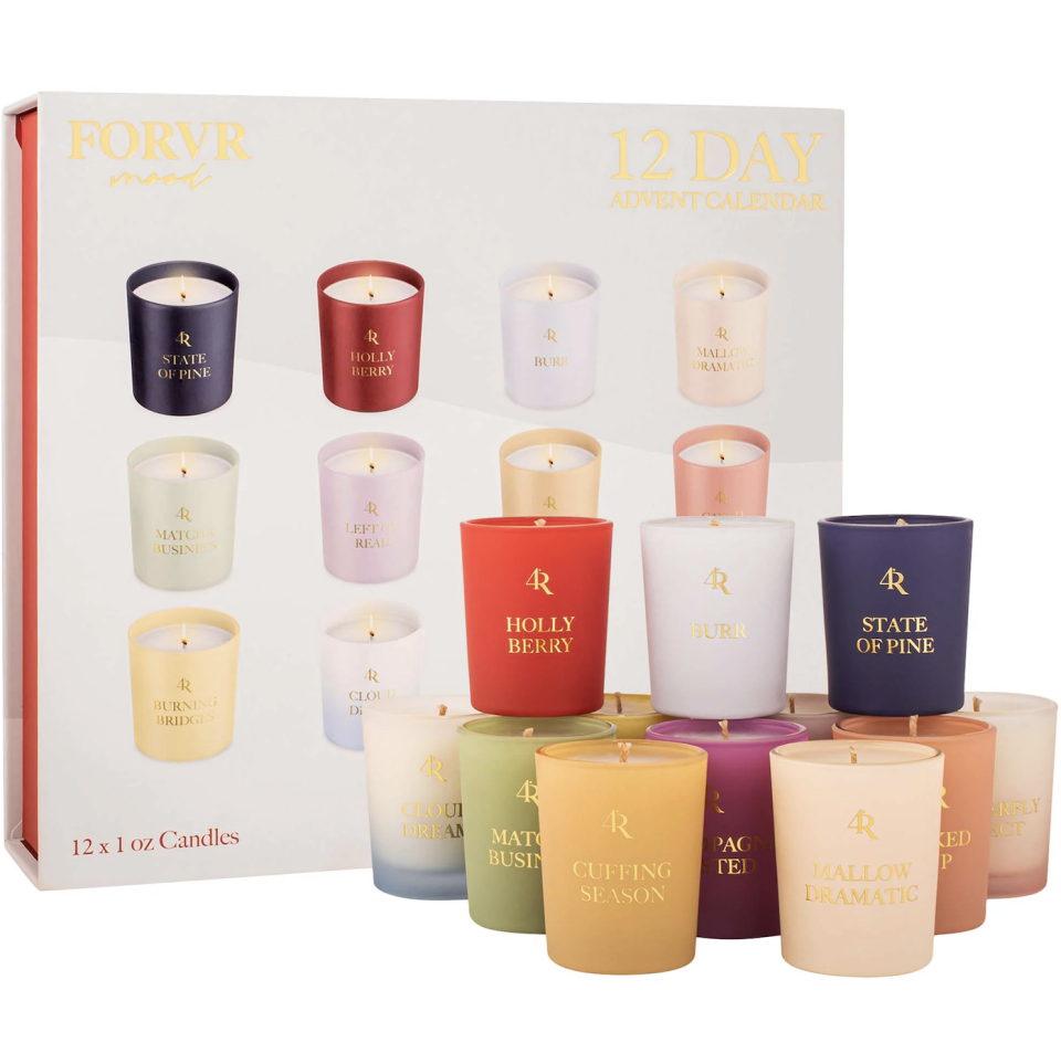 <p><a href="https://go.redirectingat.com?id=74968X1596630&url=https%3A%2F%2Fwww.sephora.com%2Fproduct%2Fholiday-candle-advent-calendar-P501324&sref=https%3A%2F%2Fwww.cosmopolitan.com%2Flifestyle%2Fg34390628%2Fbest-advent-calendars-for-candle-lovers%2F" rel="nofollow noopener" target="_blank" data-ylk="slk:Shop Now;elm:context_link;itc:0;sec:content-canvas" class="link ">Shop Now</a></p><p>FORVR Mood Holiday Candle Advent Calendar</p><p>sephora.com</p><p>$75.00</p><span class="copyright">Forvr Mood</span>