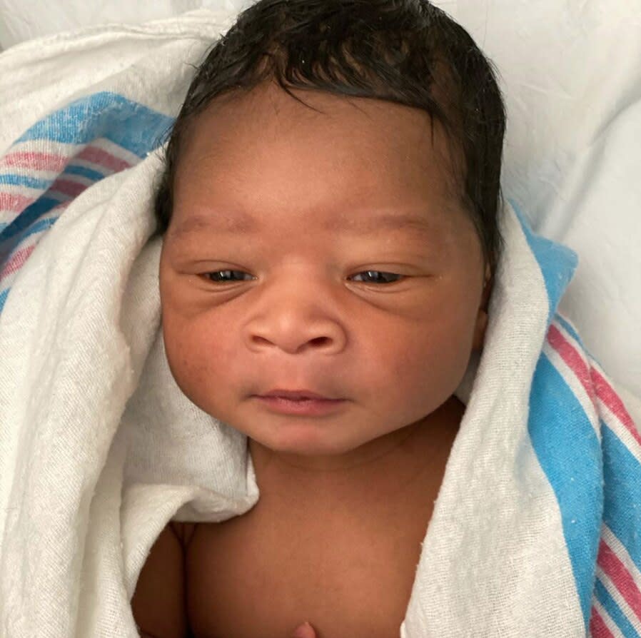 Rapper O.T. Genasis shared a photo of his newborn son with Malika on Instagram, captioned simply: "Ace. I love you."