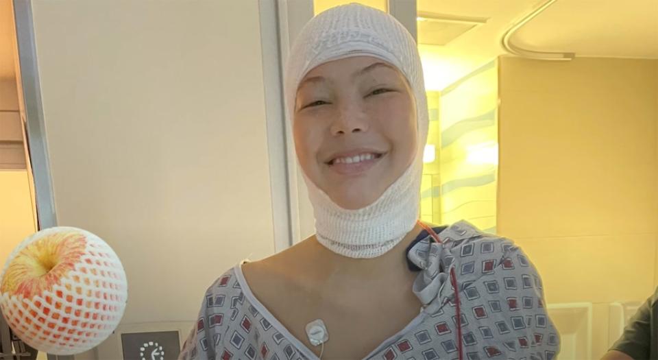 The model’s chemo has been pushed back a month due to her third brain surgery. Isabella Strahan/YouTube
