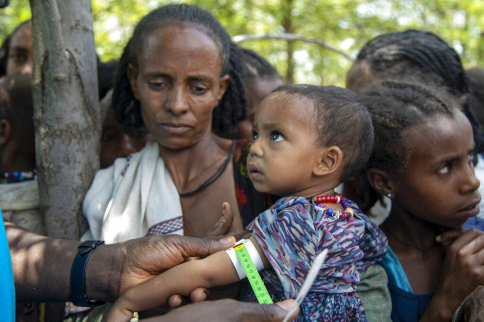 A Joint UN and INGOs team carries out a rapid response mechanism in response to the humanitarian needs of communities affected by the ongoing conflict in Ethiopia's Tigray region, July 19, 2021.  / Credit: UNICEF via AP