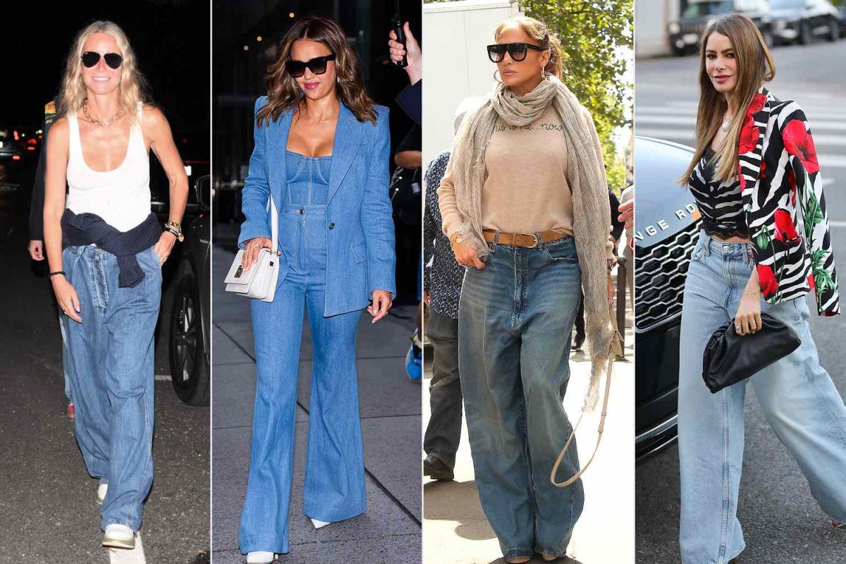 Jennifer Lopez Wore Wide-Leg Cargo Jeans in Los Angeles