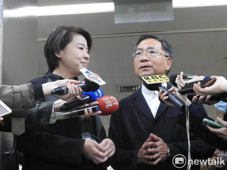 台北市副市長黃珊珊（左）、蔡炳坤（右）。   圖：周煊惠 / 攝（資料照）