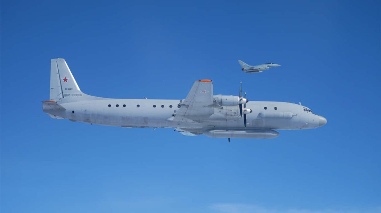 German fighter jets scrambled to intercept Russian Il-20 aircraft over Baltic Sea. Photo: German Air Force on Twitter (Х)