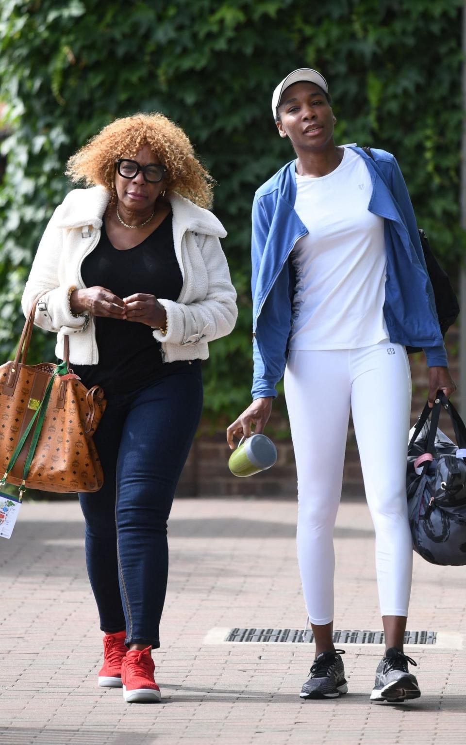 Venus Williams at Wimbledon on Friday before next week's tournament - Credit: Heathcliff O'Malley