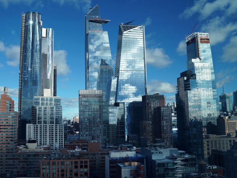 The building of glass skyscrapers could be banned in New York as part of a bid to cut greenhouse emissions by 30 per cent.Mayor Bill de Blasio said all-glass facade skyscrapers are “incredibly inefficient” because so much energy escapes through the glass.The democratic mayor said buildings are the number one cause of greenhouse emissions in New York.Mr de Blasio plans to introduce a bill which would ban the building of new glass skyscrapers and require existing glass buildings to be retrofitted to meet new stricter carbon-emissions guidelines.The politician, who announced his Green New Deal on Monday, said: “If a company wants to build a big skyscraper they can use a lot of glass if they do all the other things needed to reduce the emissions.“But putting up monuments to themselves that harmed our earth and threatened our future that will no longer be allowed in New York City.”The mayor’s Green New Deal effort also includes plans to power all of the city’s operations with clean electricity sources like Canadian hydropower, mandatory organics recycling, congestion pricing, and the phasing out of city purchases of single-use plastic food ware and processed meat.Additional reporting by Associated Press