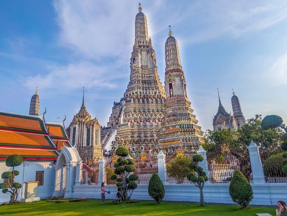 Stupas Wat Arun Bangkok Thailand