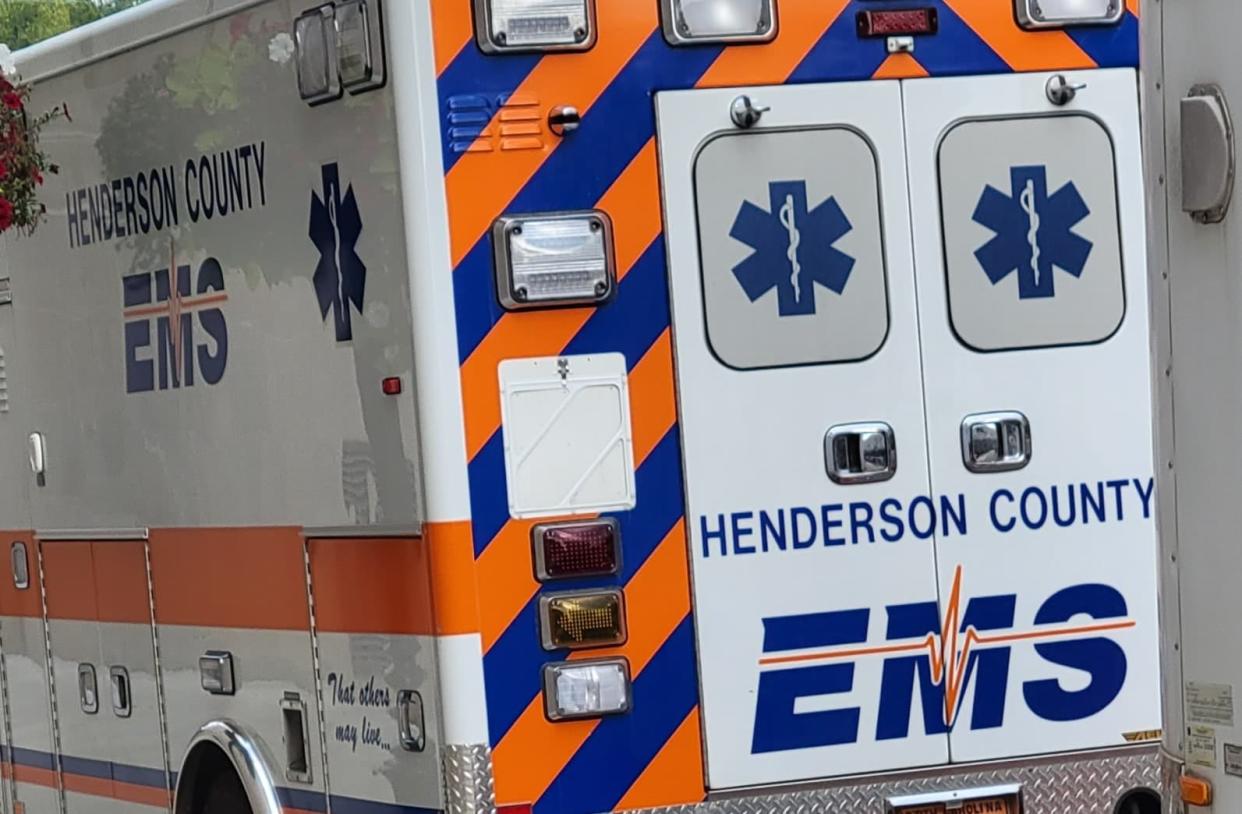 Henderson County EMS ambulance