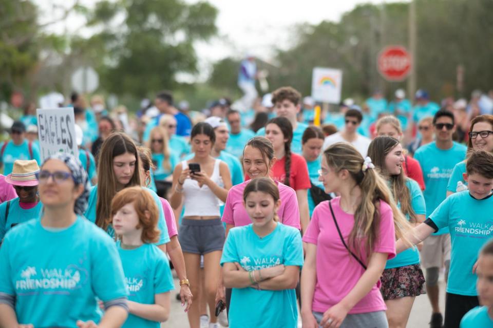 More than 800 people participated in Friendship House Boca's second annual 'Walk4Friendship' on Sunday March 3, 2024, at South County Regional Park.