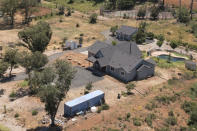 Brian Gobba's new home in Paradise, Calif., is shown Friday, June 14, 2024. When applications opened for the defensible-space program, the Gobbas were among the first to apply. (AP Photo/Nic Coury)