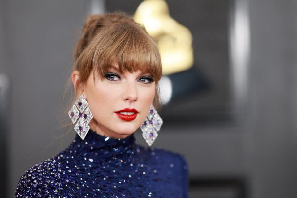 Brit nominee Taylor Swift attending the Grammys last week (Getty Images for The Recording A)