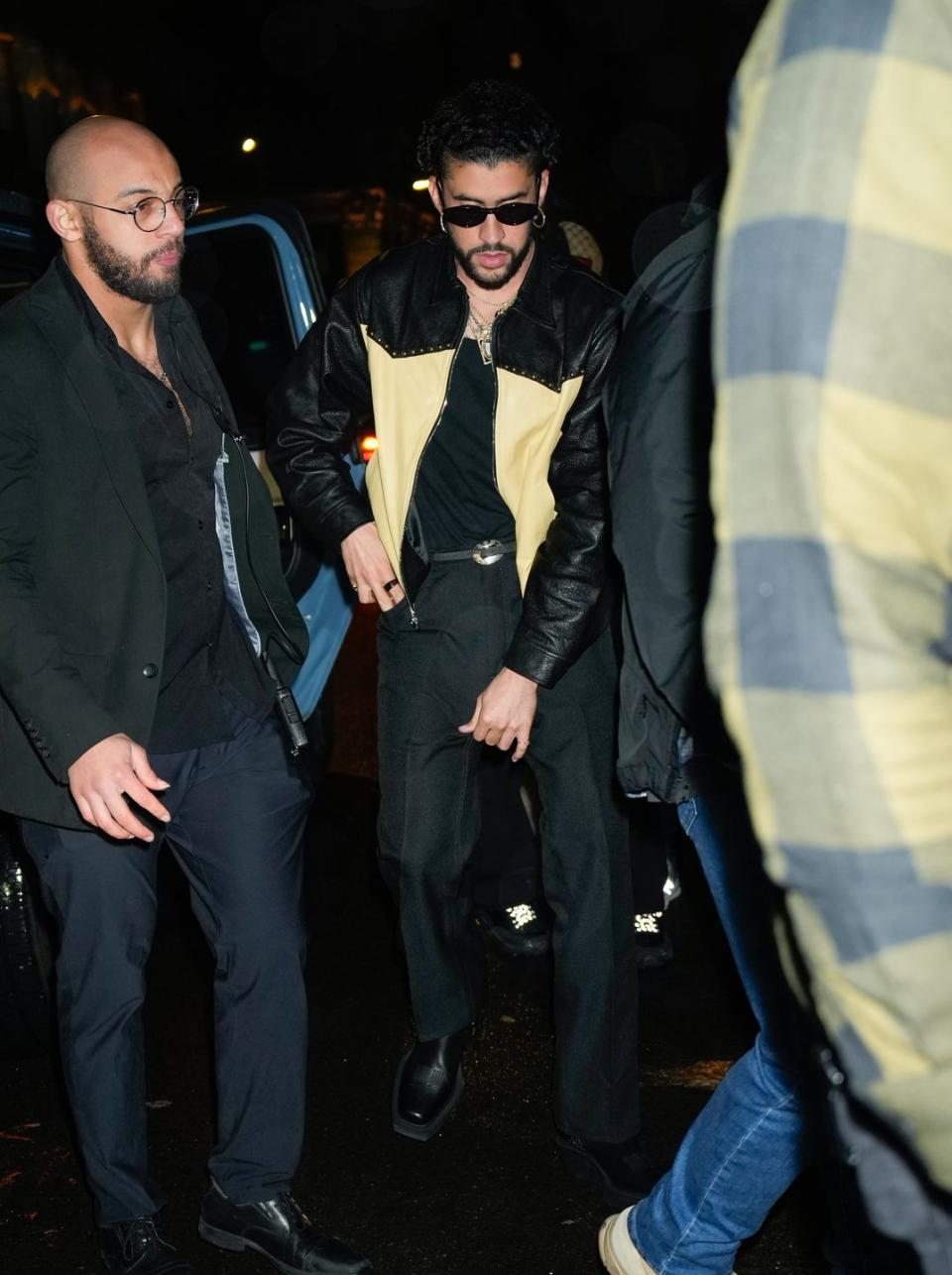 new york, new york april 29 bad bunny is seen out and about on april 29, 2023 in new york city photo by gothamgc images