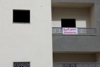 A general view of residential buildings under construction for sale in Tripoli