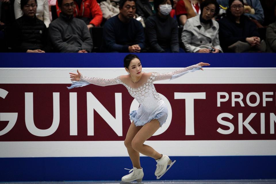 Lim Eun-soo finished in fifth place ahead of Ms Bell, who came in sixth. (AP)