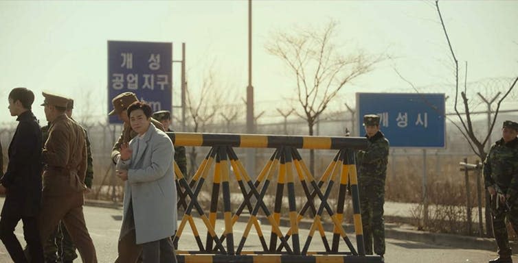 <span class="caption">The 38th parallel which divides the two Koreas.</span> <span class="attribution"><span class="source">Netflix</span></span>