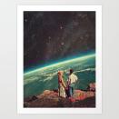 <p><strong>Frank Moth</strong></p><p>society6.com</p><p><strong>$14.40</strong></p><p>Sure, they have all kinds of knick knacks involving couples and love but nothing really "out there" like this print. It shows a couple taking in a nice view of planet earth from way out in space, a pretty crafty perspective.</p>