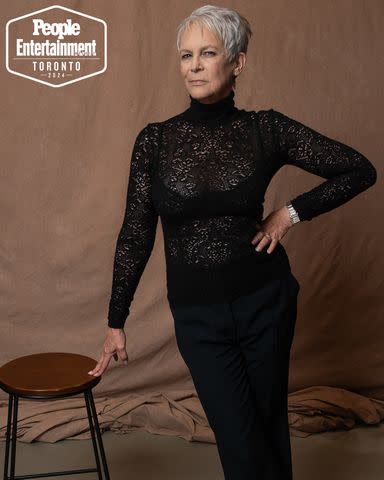 <p>Ben Trivett/Shutterstock</p> Jamie Lee Curtis.