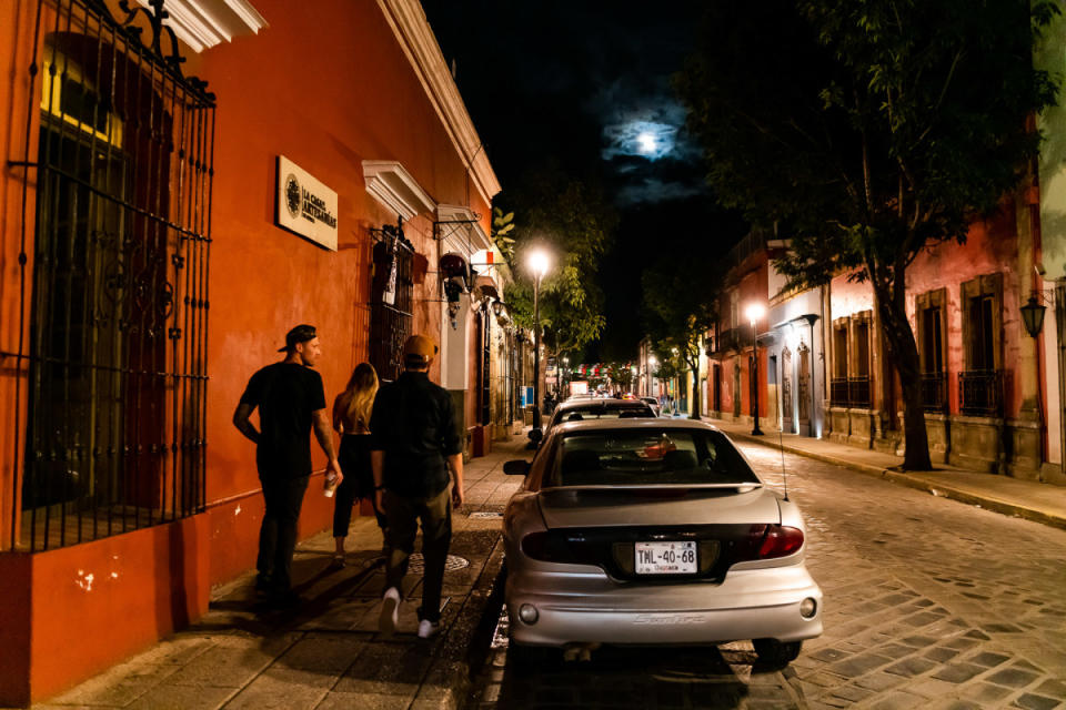 <p>Photo: Bruno Long</p><p> Heading into the heart of the city for yet another incredible meal, most likely at an open-concept rooftop patio.</p>