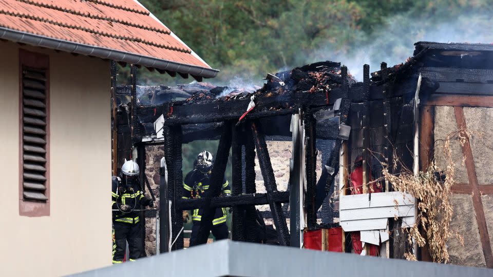 One official said that those inside the building could not escape from the blaze. - Sebastien Bozon/AFP/Getty Images