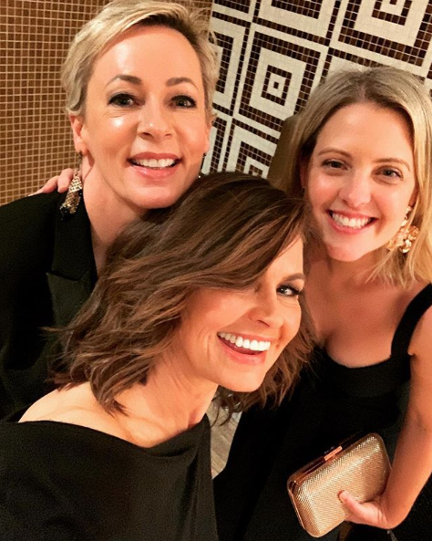 Lisa with Amanda and author Georgie Dent in November 2019. Photo: Instagram/lisa_wilkinson.