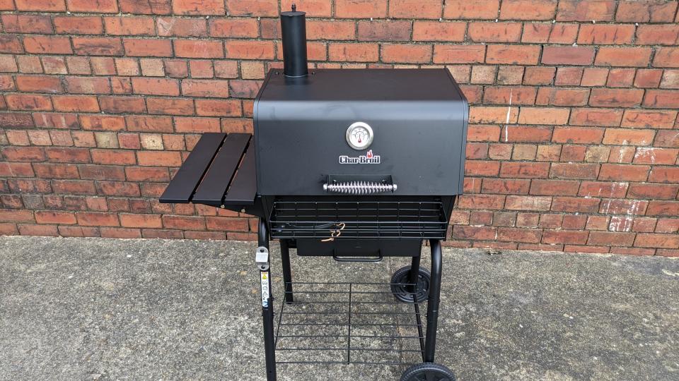 The Char-Broil grill is fully assembled and ready to use.