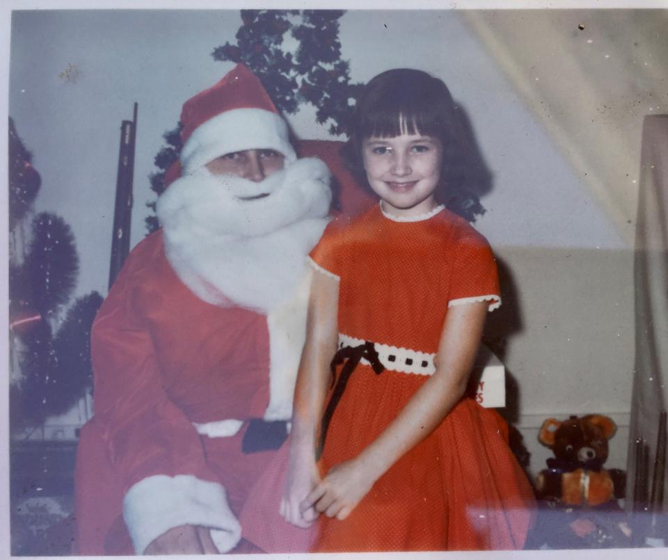 Elk City native and Miss America 1981 Susan Powell poses on Santa's lap in a childhood photo. The Oklahoma City University alumnus will return to her home state to perform Dec. 2-3 as special guest for the OKC Philharmonic's new holiday program "Coming Home for Christmas" at the Civic Center.