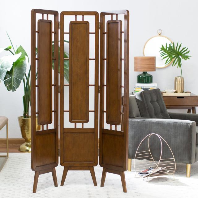 14 Genius Ways To Stylishly Divide A Room, Belham Living Carter Mid Century Modern Bookcase