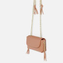 <p>This baby pink cross body bag can’t get anymore detailed with its edgy studs and tassle finish<i>. <a href="http://www.zara.com/uk/en/woman/bags/view-all/studs-and-chain-cross-body-bag-c719532p3491502.html" rel="nofollow noopener" target="_blank" data-ylk="slk:[Zara, £29.99];elm:context_link;itc:0;sec:content-canvas" class="link ">[Zara, £29.99]</a></i></p>