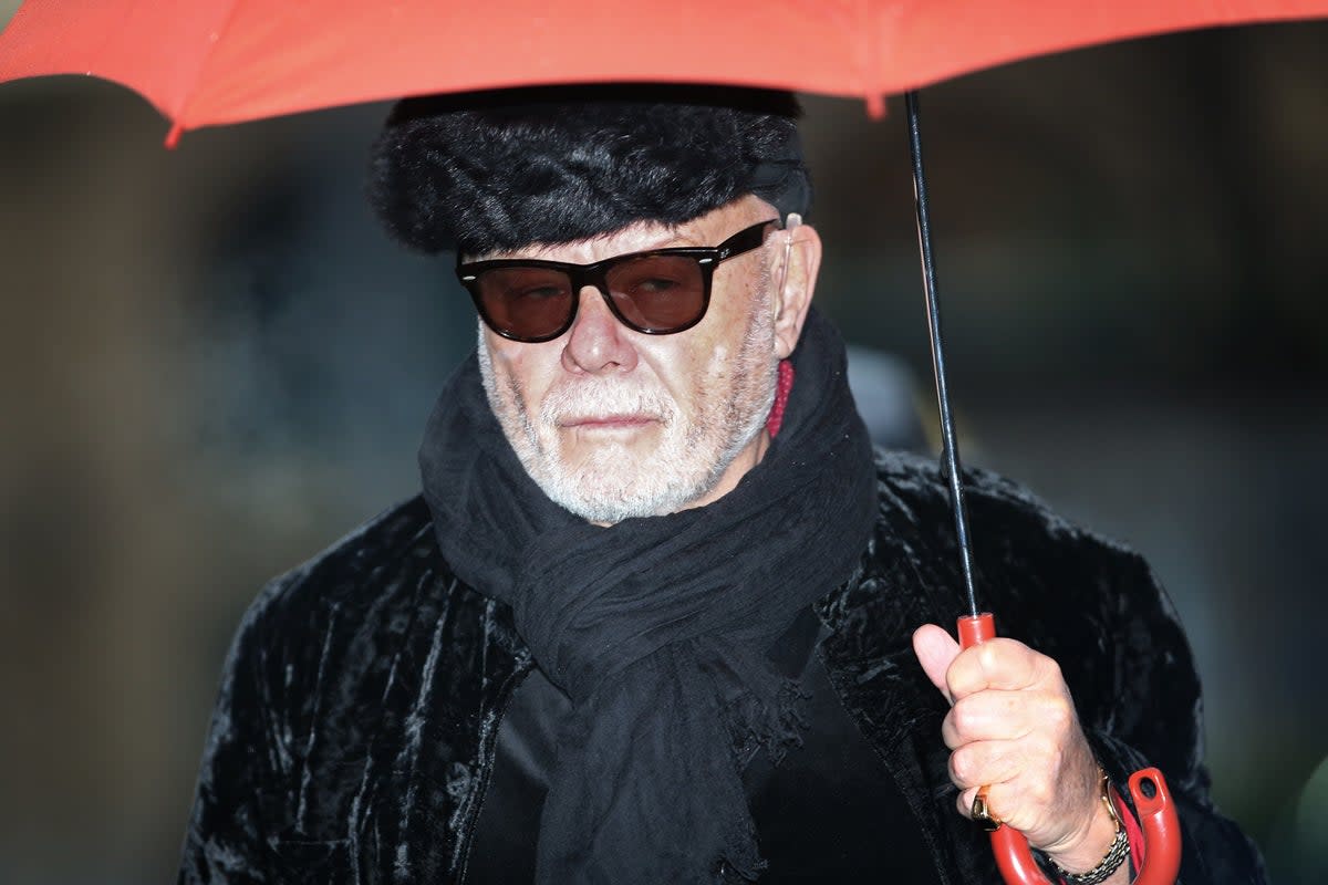 Gary Glitter, real name Paul Gadd, arrives at Southwark Crown Court on 5 February 2015 (Peter Macdiarmid/Getty Images)