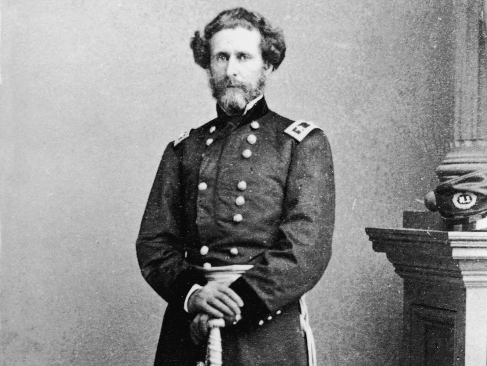 American explorer and leader Major General John Charles Fremont, circa 1861.