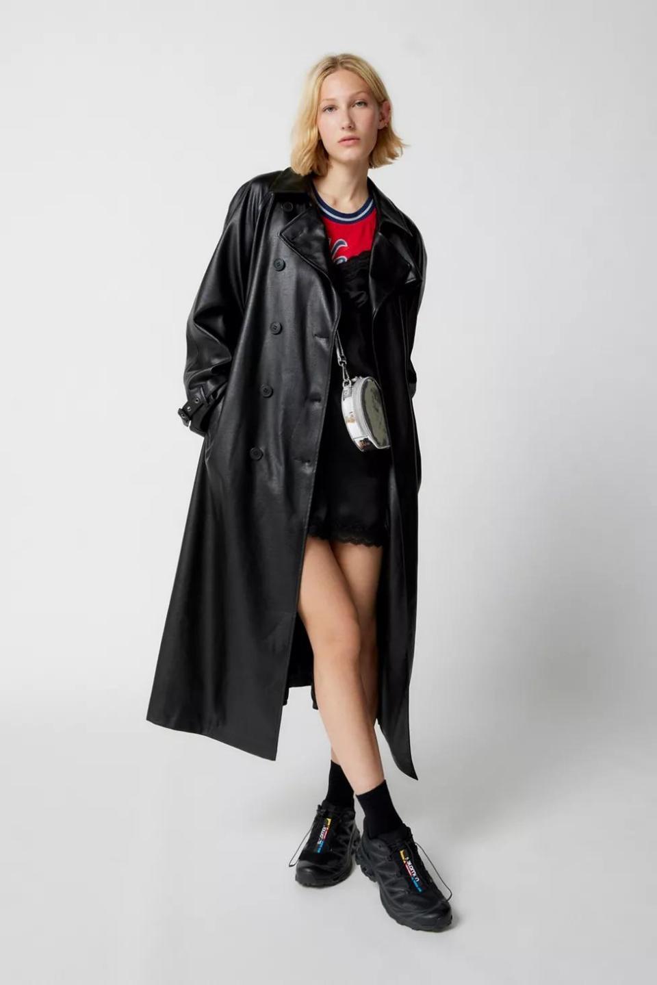 <p><a href="https://go.redirectingat.com?id=74968X1596630&url=https%3A%2F%2Fwww.urbanoutfitters.com%2Fshop%2Fuo-clara-faux-leather-trench-coat&sref=https%3A%2F%2Fwww.thepioneerwoman.com%2Ffashion-style%2Fg40873262%2Fleather-jackets-for-women%2F" rel="nofollow noopener" target="_blank" data-ylk="slk:Shop Now;elm:context_link;itc:0;sec:content-canvas" class="link ">Shop Now</a></p><p>UO Clara Faux Leather Trench Coat</p><p>urbanoutfitters.com</p><p>$99.00</p><span class="copyright">Urban Outfitters</span>