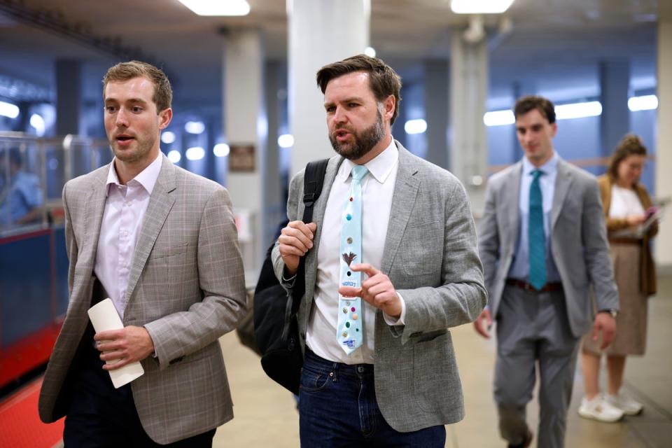 Senator JD Vance is reported to be considered as a possible VP pick (Getty Images)