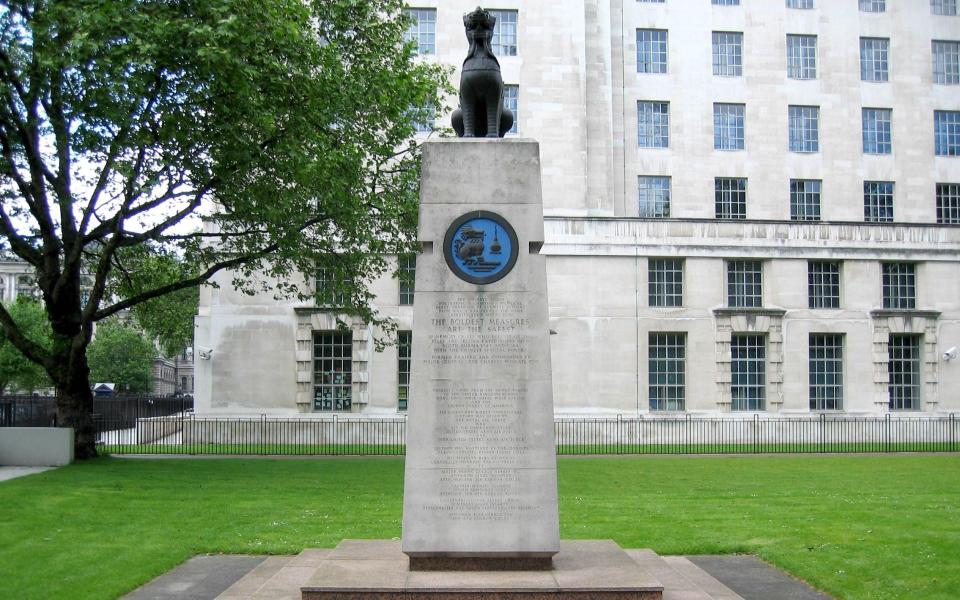 The Chindit Memorial outside the Ministry of Defence in London, which has been given Grade II listing.  - Historic England/PA
