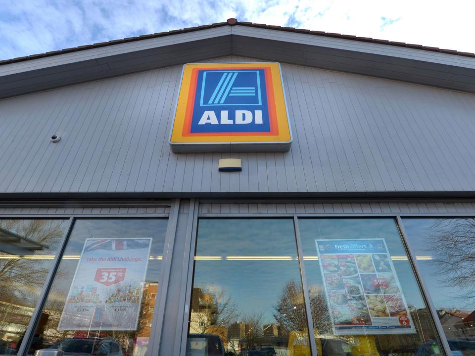 The ban will apply to all of Aldi's stores in the UK and Ireland: PA