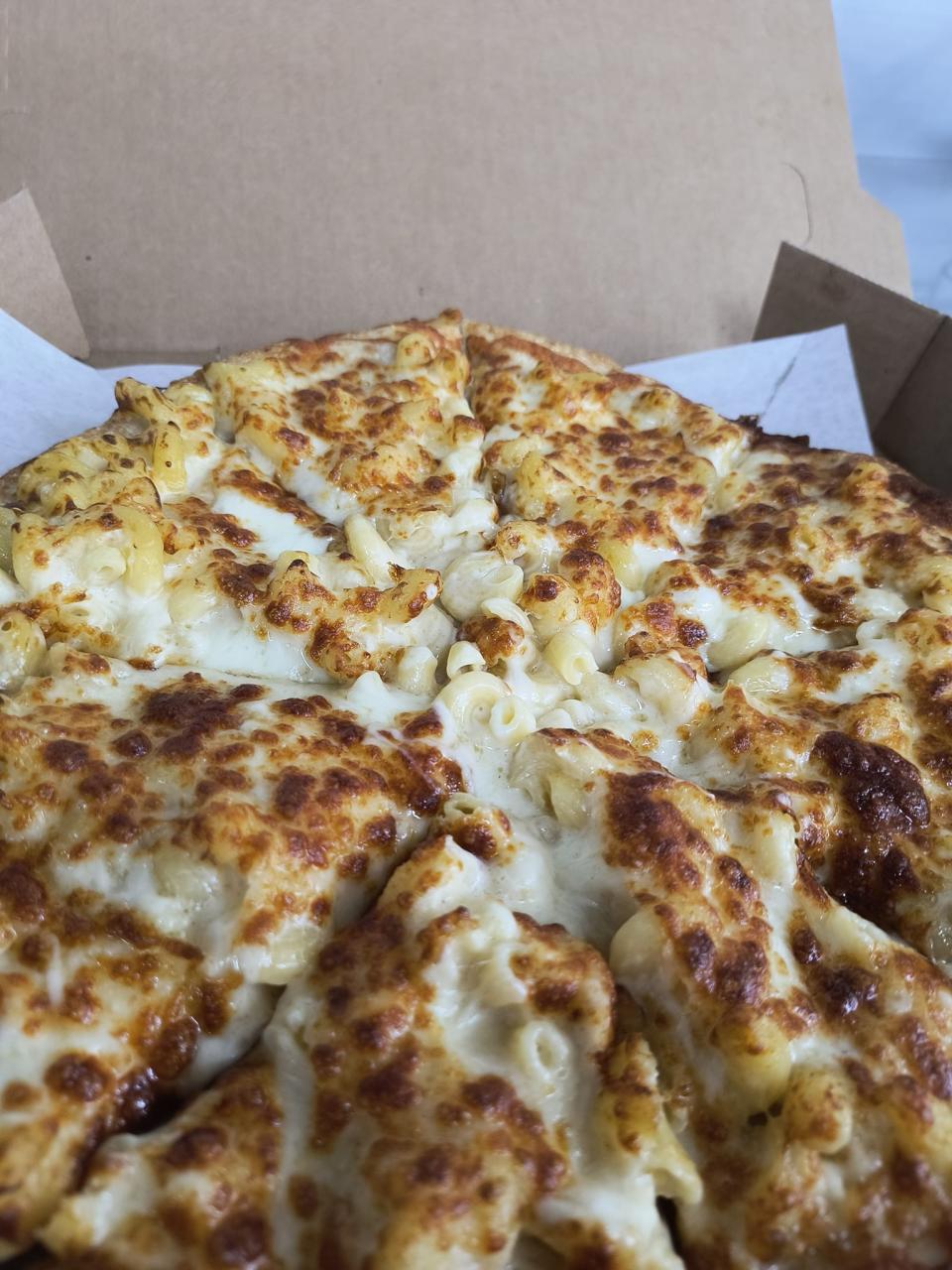 Macaroni and cheese bowls are topped with provolone cheese just like the White Cheddar Macaroni and Cheese pizza at Gionino's. (PHOTO PROVIDED BY GIONINO'S)