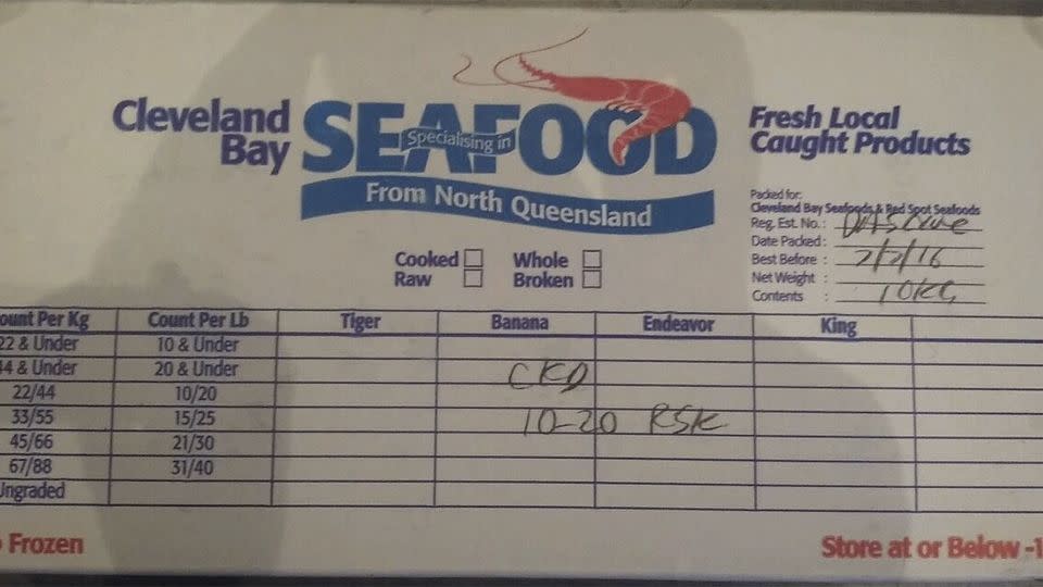 The man reportedly forced his way into the freezer and stole $30,000 worth of seafood. Source: Queensland Police