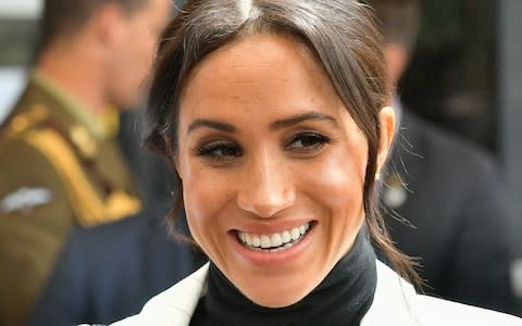 Meghan, Duchess of Sussex showed no ill effects when she rejoined her husband - Credit: Samir Hussein/WireImage