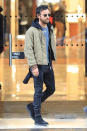 <p><em>The Leftovers</em> star, who has been keeping a low profile since announcing his split from wife Jennifer Aniston, was seen engaging in some retail therapy in Paris on Sunday as he hit some shops just hours after arriving. (Photo: Best Image/Backgrid)<br><br></p>