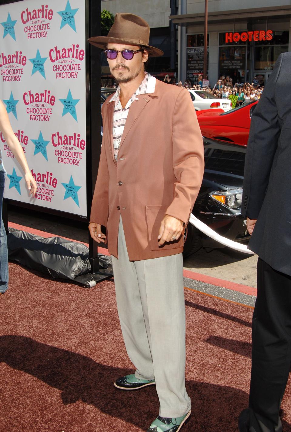 Johnny Depp in jacket and hat