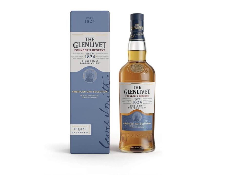 The Glenlivet founder’s reserve single malt scotch whisky: Was £36.59, now £19.99, Amazon.co.uk (Amazon)