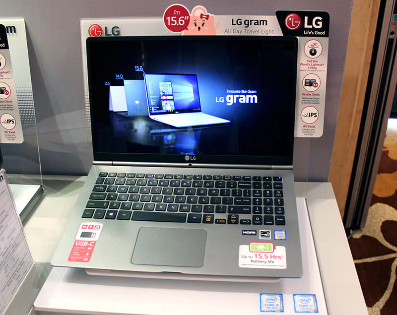 The LG gram 15 has been updated with Intel's latest processors and also features a larger battery for an extended battery life.