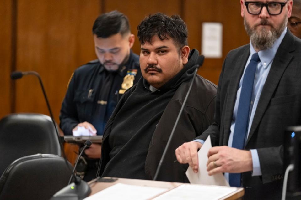 Christian Valdez, 35, was convicted of attempted assault in 2020 and was paroled in January 2023. Valdez is now charged with attempted murder for allegedly shoving his ex onto Manhattan subway tracks on Saturday. LP Media