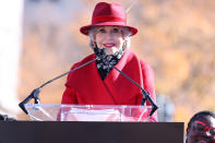 <p>Though the award-winning star has always fought for change, her environmentalist efforts kicked into a higher gear over the past five years. She has attended numerous <a href="https://people.com/style/jane-fonda-red-coat-shopping-clothing-protest-climate-change/" rel="nofollow noopener" target="_blank" data-ylk="slk:climate protests;elm:context_link;itc:0;sec:content-canvas" class="link ">climate protests</a>, written an environmentally conscious book called <i>What Can I Do?: The Truth About Climate Change and How to Fix It</i> and launched her own projects for the cause.</p>   <p>In 2019, Fonda collaborated with Greenpeace to start <a href="https://firedrillfridays.org/" rel="nofollow noopener" target="_blank" data-ylk="slk:Fire Drill Fridays;elm:context_link;itc:0;sec:content-canvas" class="link ">Fire Drill Fridays</a>, a weekly rally amplifying the climate-concerned voices of experts, activists and celebrities. When the pandemic hit shortly after her D.C.-based event series began, Fonda maintained that she would continue to <a href="https://people.com/movies/jane-fonda-hosts-virtual-movie-night-for-her-fire-drill-fridays-community/" rel="nofollow noopener" target="_blank" data-ylk="slk:hold the meetings virtually;elm:context_link;itc:0;sec:content-canvas" class="link ">hold the meetings virtually</a>. </p>   <p>"I never imagined protesting in front of my computer, but right now it's just as important," she wrote in an essay <a href="https://people.com/movies/jane-fonda-will-keep-up-her-fire-drill-fridays-virtually-our-health-depends-on-the-planets/" rel="nofollow noopener" target="_blank" data-ylk="slk:published in PEOPLE;elm:context_link;itc:0;sec:content-canvas" class="link ">published in PEOPLE</a>. "We mustn't allow our government to help corporations, especially the fossil-fuel industry, instead of its citizens. Fighting for the climate can create countless jobs, reallocate funds to invest in clean, renewable energy and end our dependence on oil."</p>