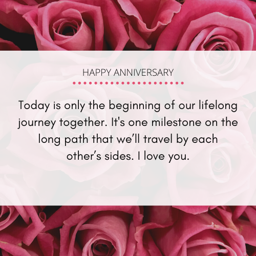 First Anniversary Message