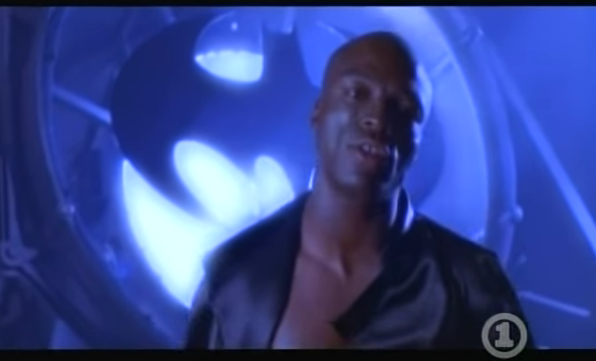 Makes me think of Batman Forever and Seal standing shirtless in a silk pajama set.