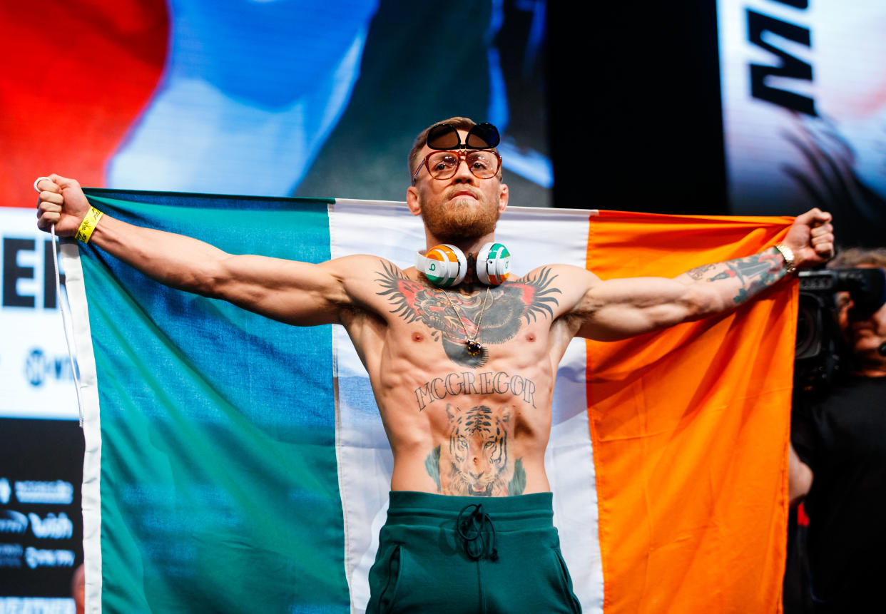 Conor McGregor is back in the limelight … just not for the right reasons. (Getty)