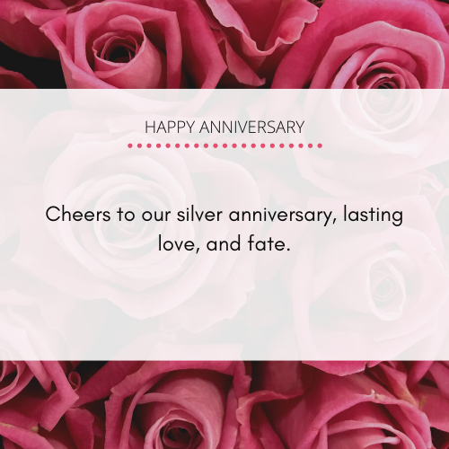 Silver Wedding Anniversary