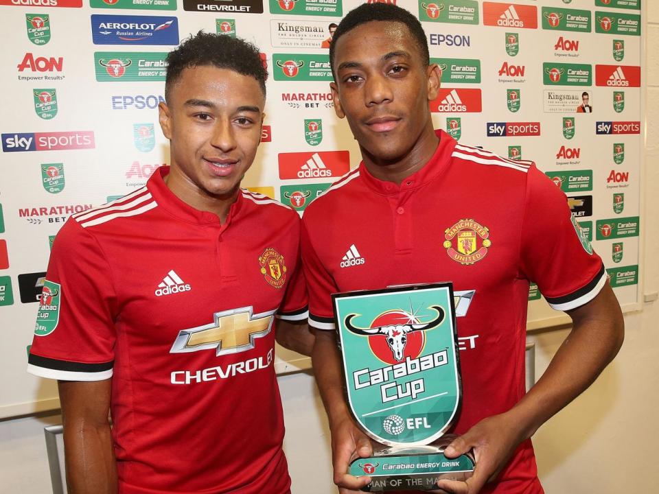 Lingard had high praise for Martial after his performance against Burton Albion (Getty)