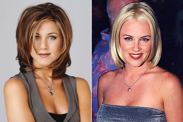 <p>NBCU Photo Bank/NBCUniversal via Getty; Jeff Kravitz/FilmMagic, Inc</p> Jennifer Aniston and Jenny McCarthy