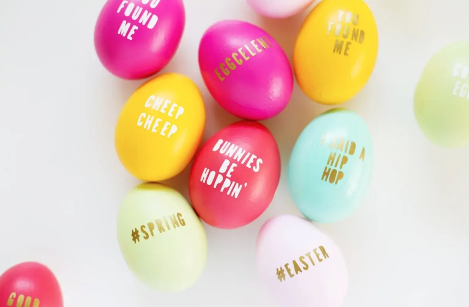 5) Typography Eggs