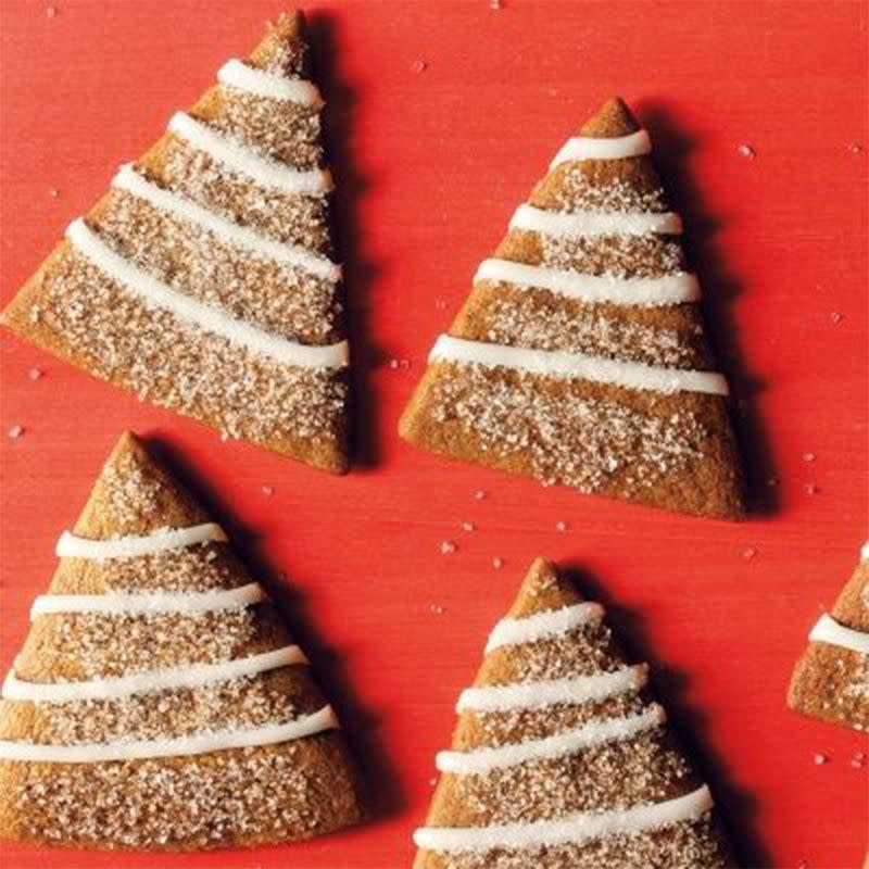 Gingerbread Trees with Lemon Icing